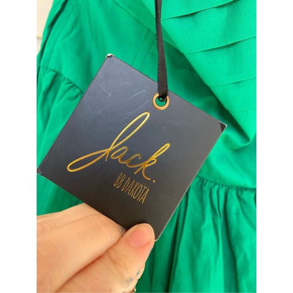 Jack by BB Dakota NWT Strapless Dress in Glass Green Sz Medium St Patrick's Day - Picture 10 of 14